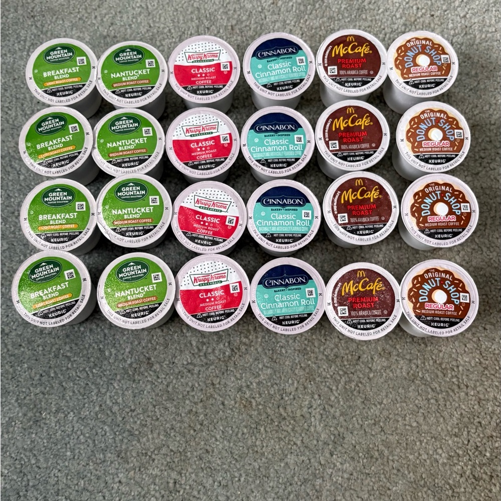 Keurig Coffee Variety Pack Of 24 New Unboxed Assorted Pods